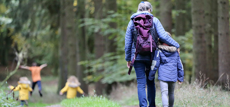 Familie wandeling