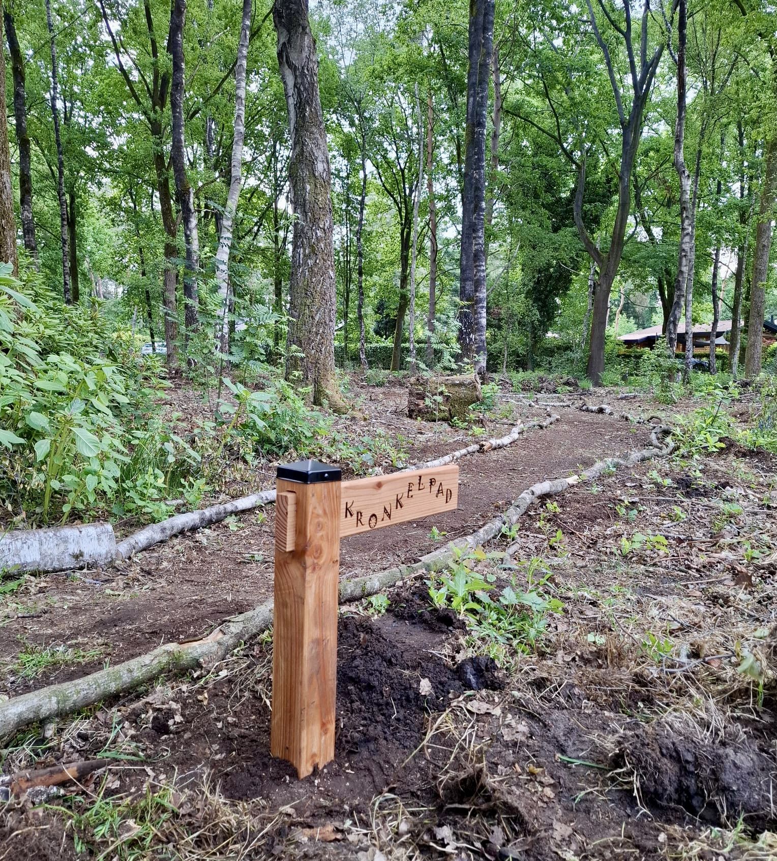 Kronkelpad door het Kleine Bos